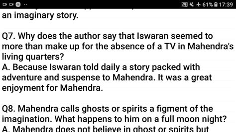 iswaran the storyteller question answer
